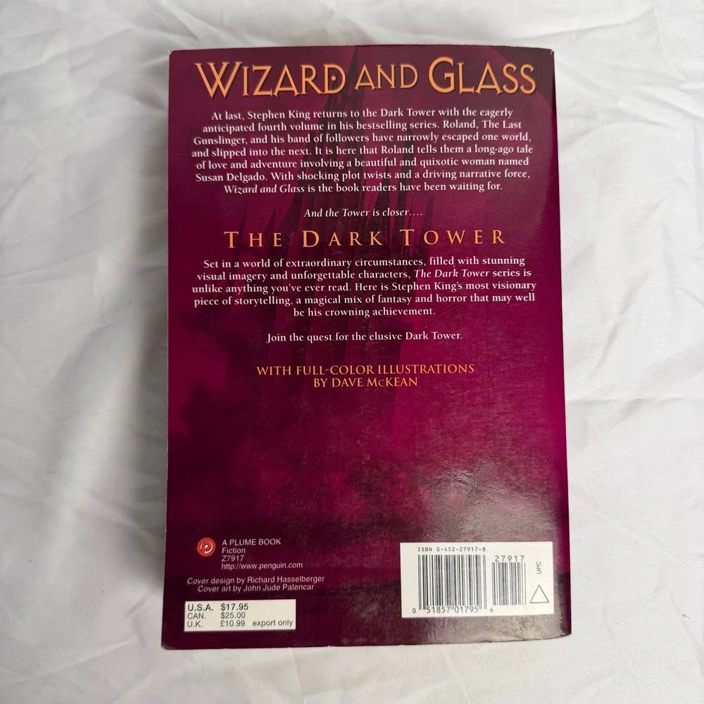 Wizard and Glass Stephen King Dark Tower IV First Plume Printing 1997 PB Gift